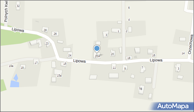 Jodłowno, Lipowa, 20A, mapa Jodłowno