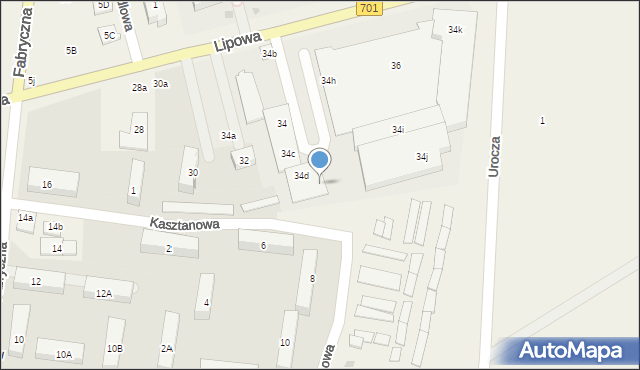 Józefów, Lipowa, 34e, mapa Józefów