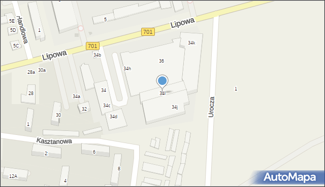 Józefów, Lipowa, 34i, mapa Józefów