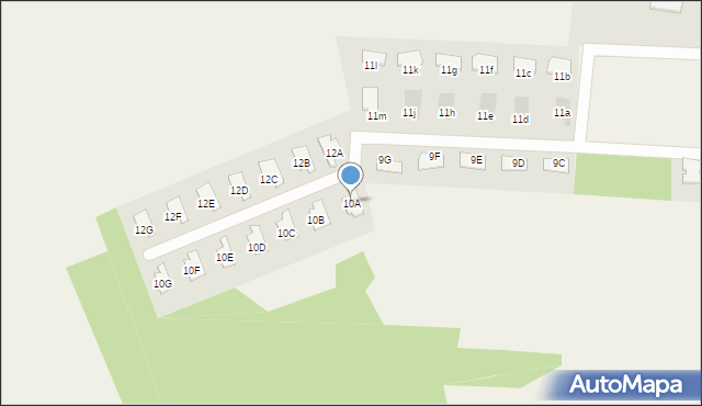 Kałuszyn, Lipowa, 10A, mapa Kałuszyn