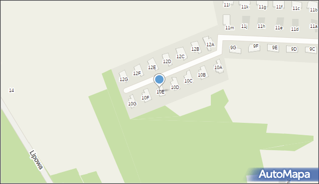 Kałuszyn, Lipowa, 10E, mapa Kałuszyn