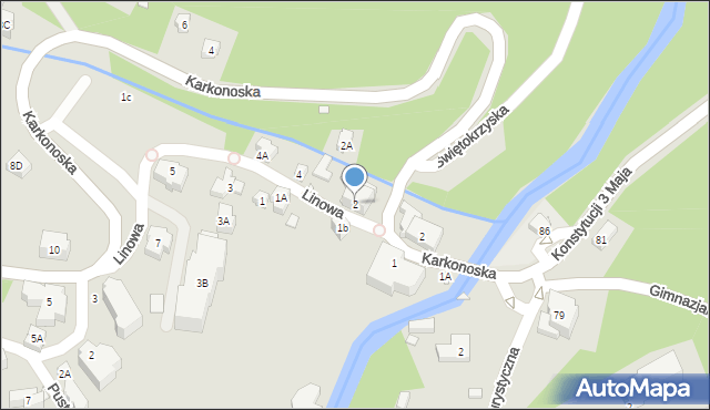 Karpacz, Linowa, 2, mapa Karpacz