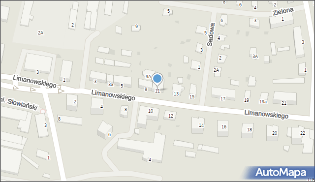Kętrzyn, Limanowskiego Bolesława, 11, mapa Kętrzyn
