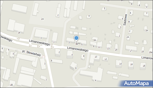 Kętrzyn, Limanowskiego Bolesława, 3a, mapa Kętrzyn