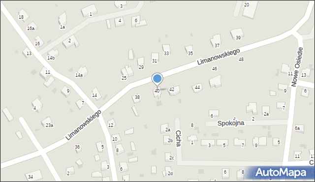 Kętrzyn, Limanowskiego Bolesława, 40, mapa Kętrzyn