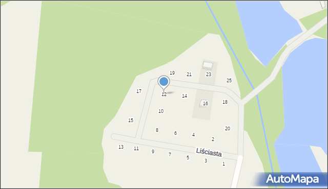 Kiki, Liściasta, 12, mapa Kiki