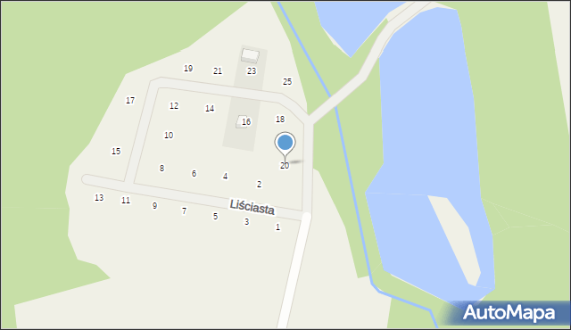 Kiki, Liściasta, 20, mapa Kiki