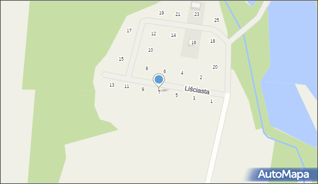 Kiki, Liściasta, 7, mapa Kiki