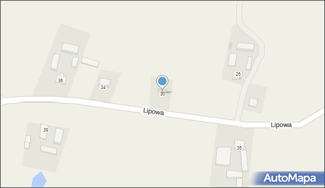 Kłanino, Lipowa, 30, mapa Kłanino