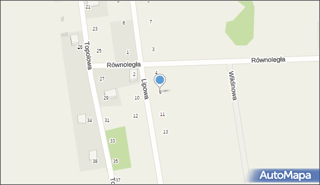 Klepaczka, Lipowa, 9, mapa Klepaczka