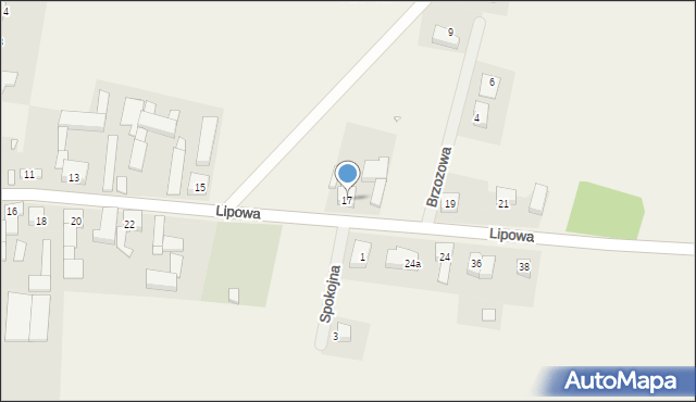 Kleszczewo, Lipowa, 17, mapa Kleszczewo