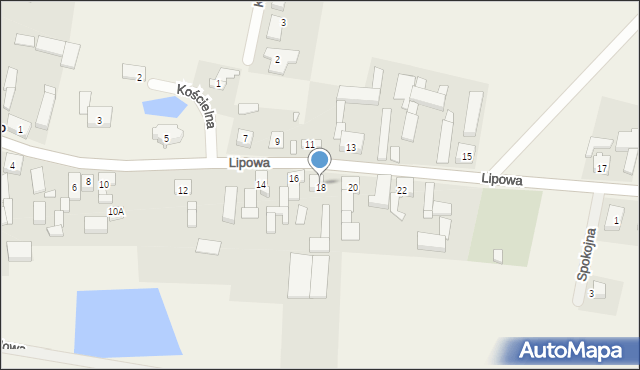 Kleszczewo, Lipowa, 18, mapa Kleszczewo