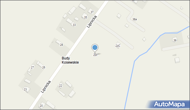 Kosewo, Lipnicka, 22c, mapa Kosewo