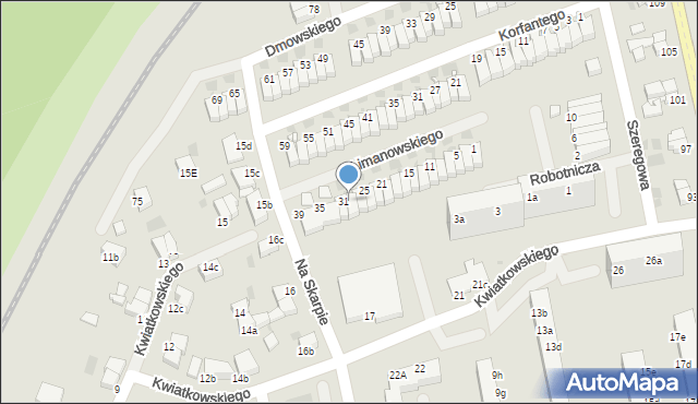 Koszalin, Limanowskiego Bolesława, 29, mapa Koszalina