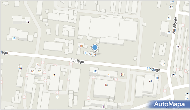 Kraków, Lindego Samuela Bogumiła, 6, mapa Krakowa