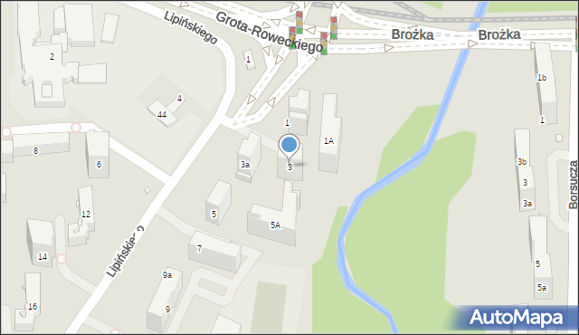 Kraków, Lipińskiego Wacława, 3, mapa Krakowa