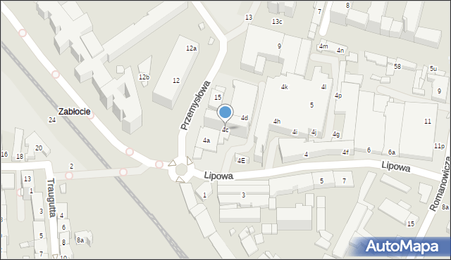 Kraków, Lipowa, 4c, mapa Krakowa