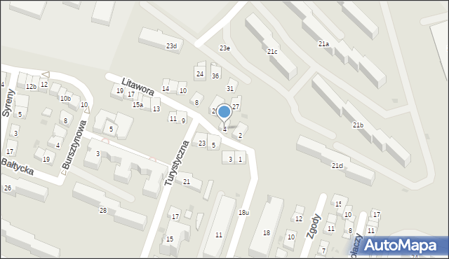 Kraków, Litawora, 4, mapa Krakowa