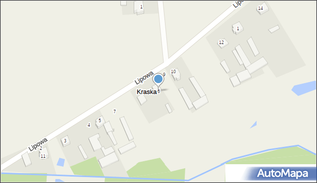 Kraska, Lipowa, 6, mapa Kraska