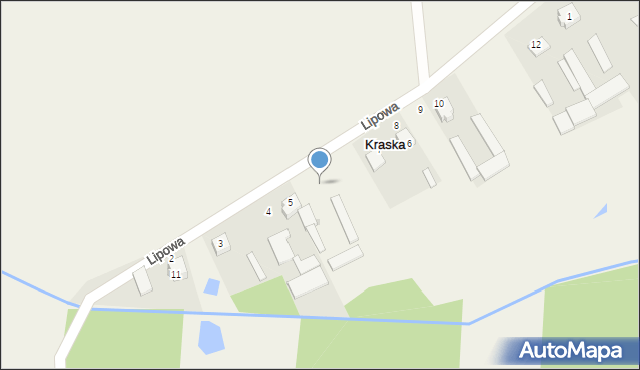 Kraska, Lipowa, 7, mapa Kraska