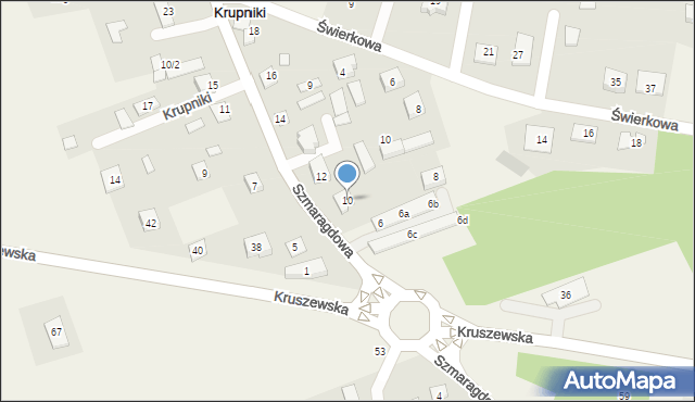 Krupniki, Lipowa, 10, mapa Krupniki