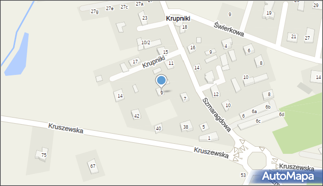 Krupniki, Lipowa, 9, mapa Krupniki