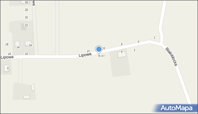 Kruszyn Krajeński, Lipowa, 7, mapa Kruszyn Krajeński