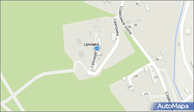 Krzeszowice, Lipinówka, 6, mapa Krzeszowice