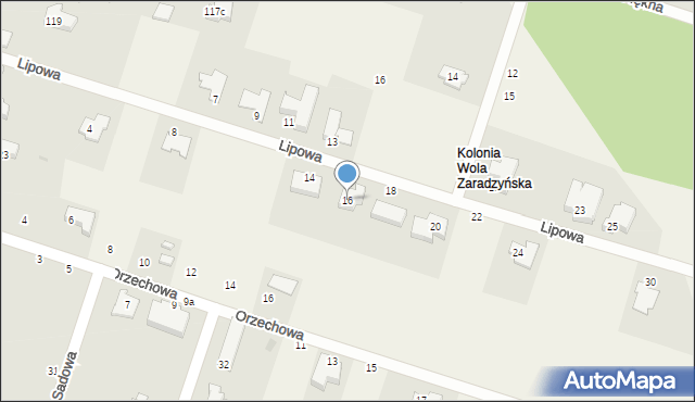 Ksawerów, Lipowa, 16, mapa Ksawerów