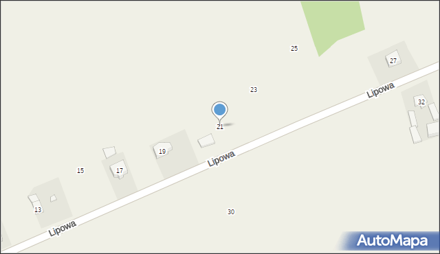 Kuczków, Lipowa, 21, mapa Kuczków