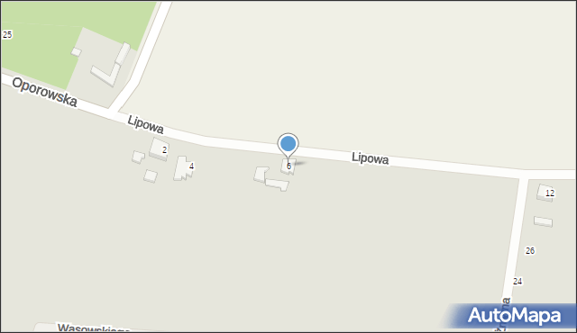 Kutno, Lipowa, 6, mapa Kutno