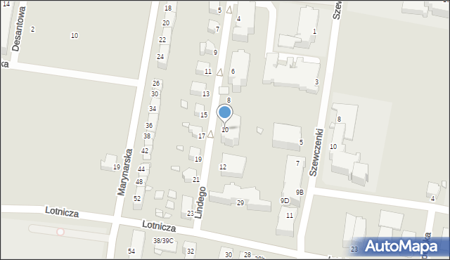 Legnica, Lindego Samuela Bogumiła, 10, mapa Legnicy