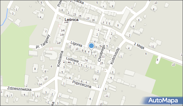 Leśnica, Ligonia, 2, mapa Leśnica