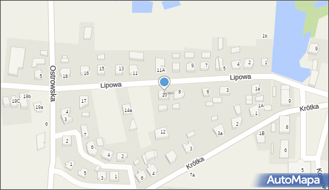 Lewków, Lipowa, 10, mapa Lewków