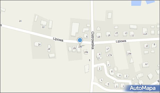 Lewków, Lipowa, 19b, mapa Lewków