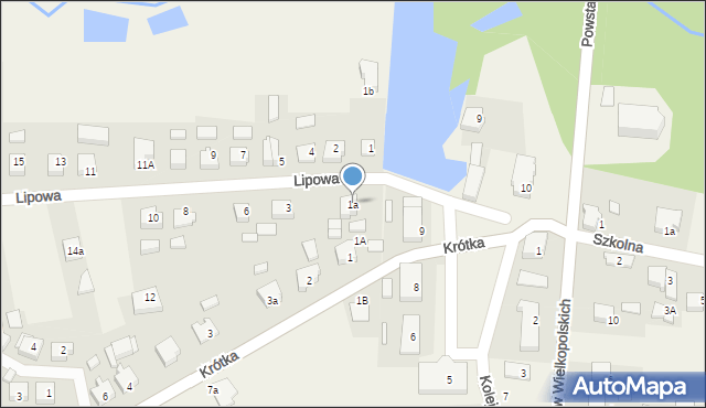 Lewków, Lipowa, 1a, mapa Lewków