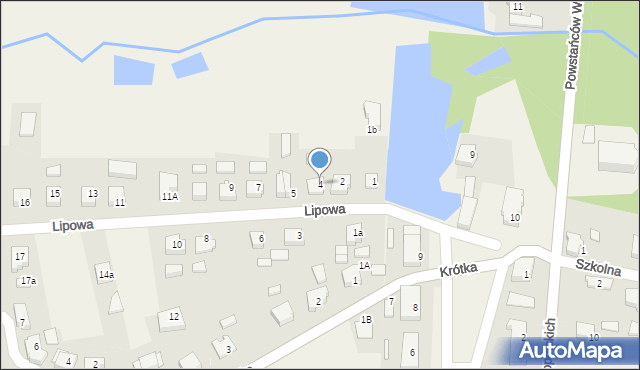 Lewków, Lipowa, 4, mapa Lewków