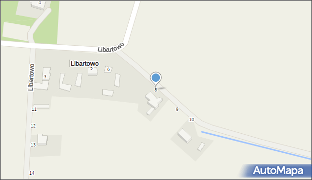 Libartowo, Libartowo, 8, mapa Libartowo