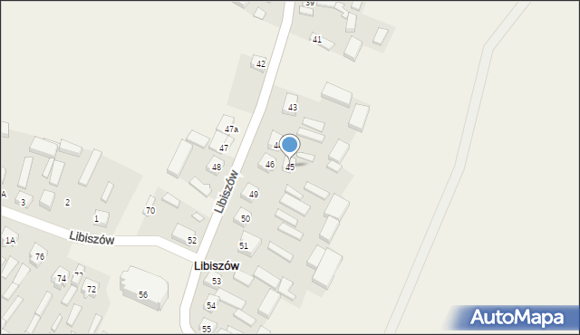 Libiszów, Libiszów, 45, mapa Libiszów