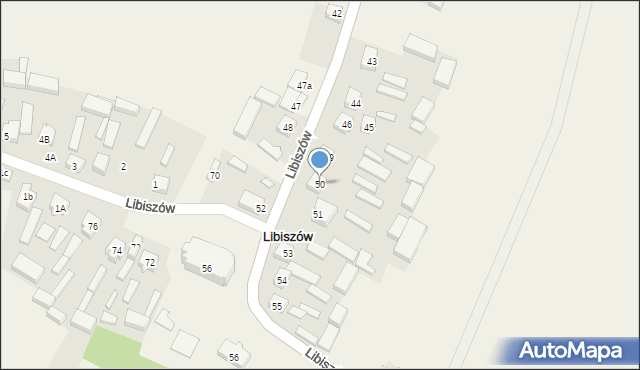 Libiszów, Libiszów, 50, mapa Libiszów