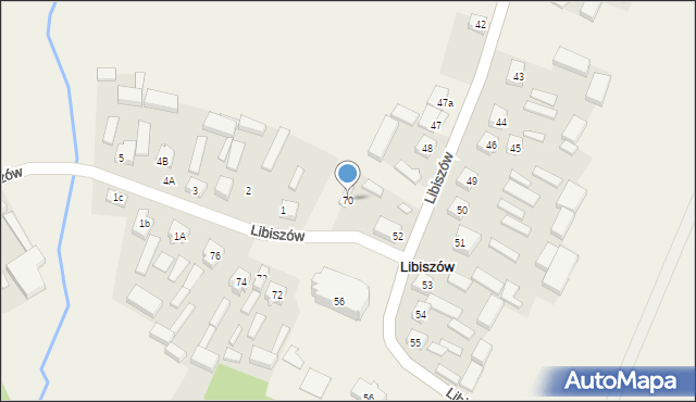 Libiszów, Libiszów, 70, mapa Libiszów