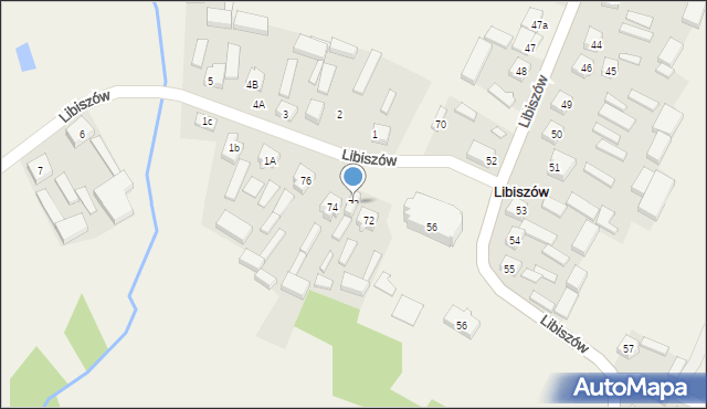 Libiszów, Libiszów, 73, mapa Libiszów