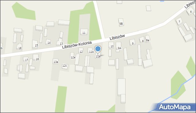 Libiszów-Kolonia, Libiszów-Kolonia, 11a, mapa Libiszów-Kolonia