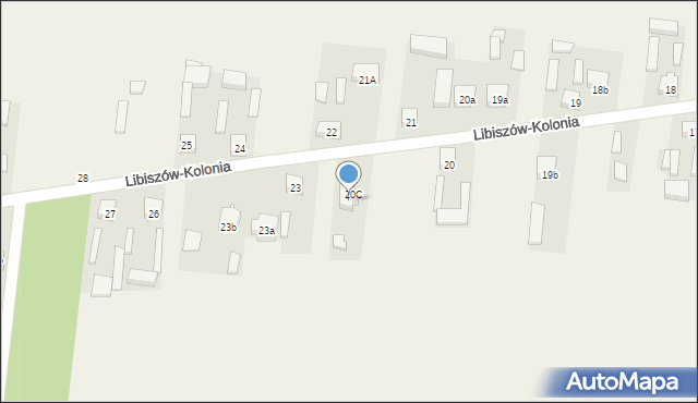 Libiszów-Kolonia, Libiszów-Kolonia, 22a, mapa Libiszów-Kolonia