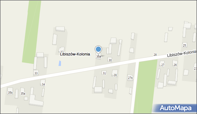 Libiszów-Kolonia, Libiszów-Kolonia, 30a, mapa Libiszów-Kolonia