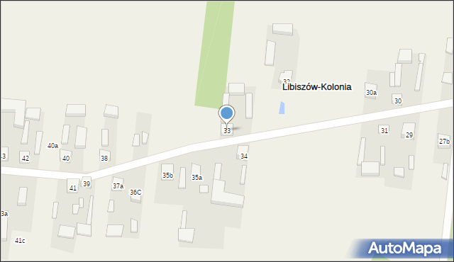 Libiszów-Kolonia, Libiszów-Kolonia, 33, mapa Libiszów-Kolonia