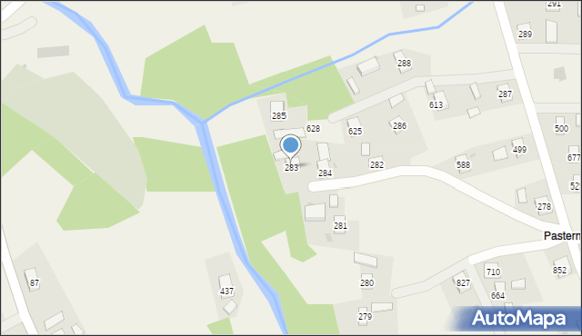 Libusza, Libusza, 283, mapa Libusza