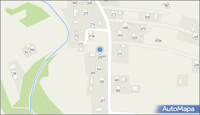 Libusza, Libusza, 470, mapa Libusza