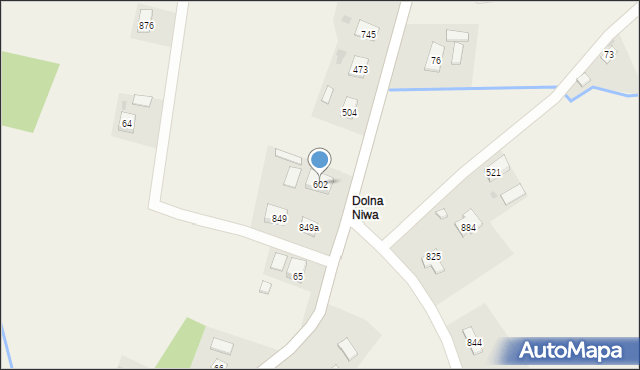 Libusza, Libusza, 602, mapa Libusza