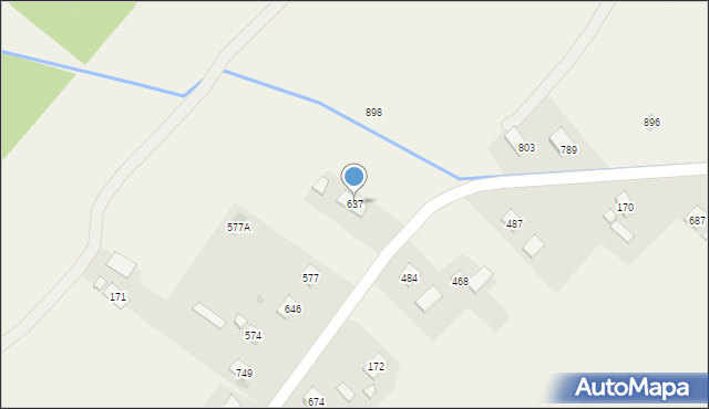 Libusza, Libusza, 637, mapa Libusza